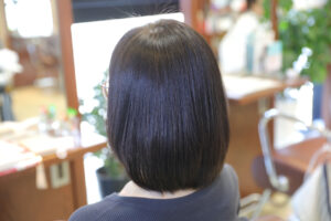 髪質に合わせた縮毛矯正でツヤ髪になりました